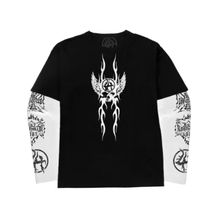 LOST HILLS LH6001 2FER LONG SLEEVE - BLACK