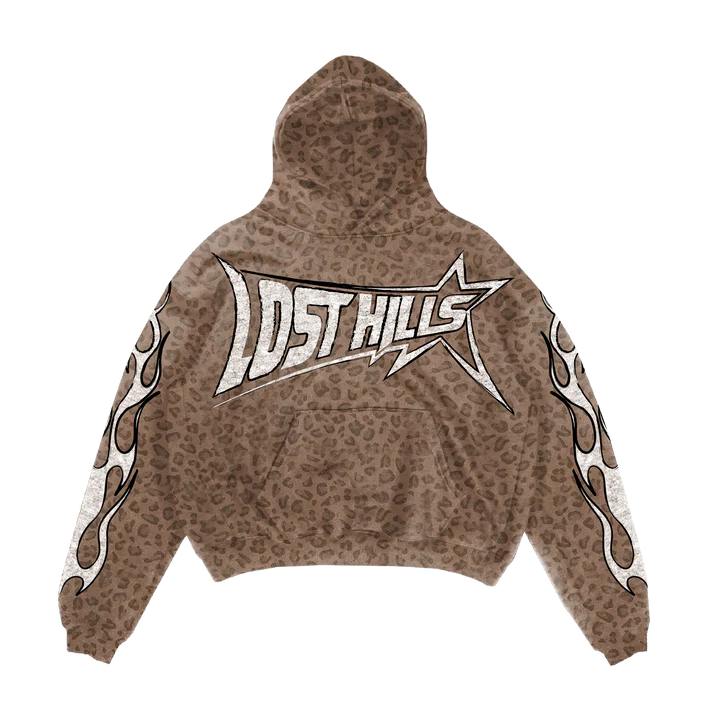 LHD6_57 LOST HILLS LH6014 HOODY - LEOPARD