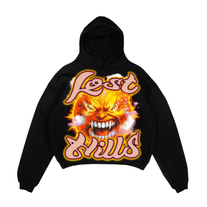 LHD6_61 LOST HILLS LH6004 HOODY - BLACK