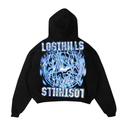 LOST HILLS LH6012 HOODY - BLACK
