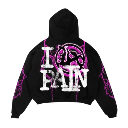 LOST HILLS LH6006 HOODY - BLACK