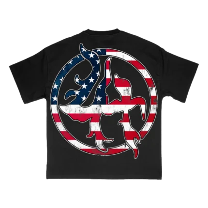 LOSTHILLS USA TEE - BLACK