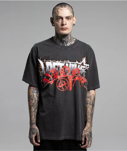 VLONE x LOSTHILLS Animal Black Wash T-Shirt