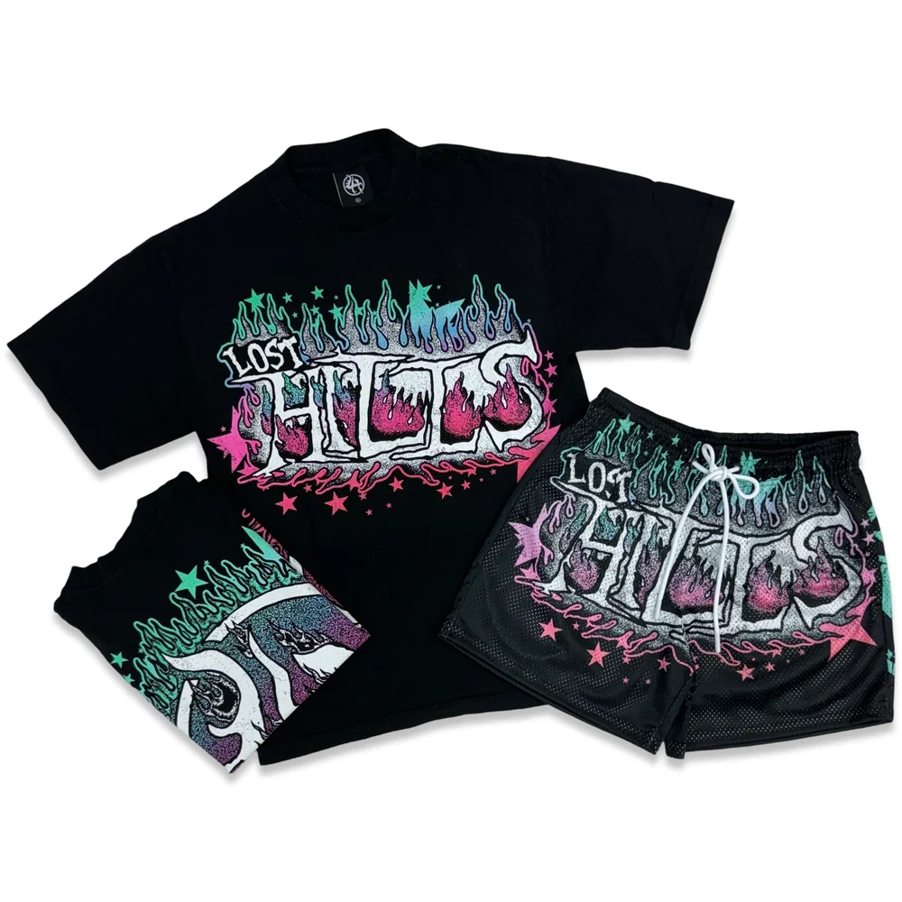 D24160BD-5D4F-4947-A09D-378BF27D9263_1000x Lost Hills Flame Drip Short Set