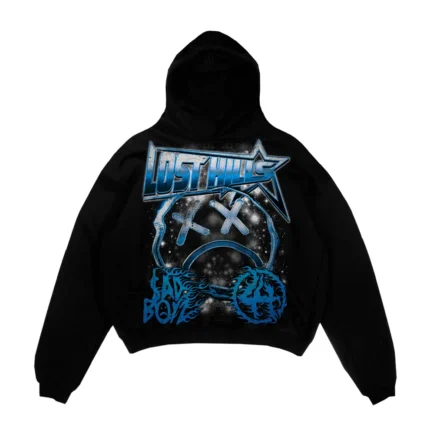 Lost Hills Sad Face Hoodie