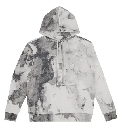 Grey Tie-Dye Signature Hoodie